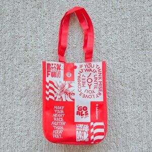 Lululemon 2026 Reusable Shopping Tote Bag Small Red Gift Made To Feel NEW